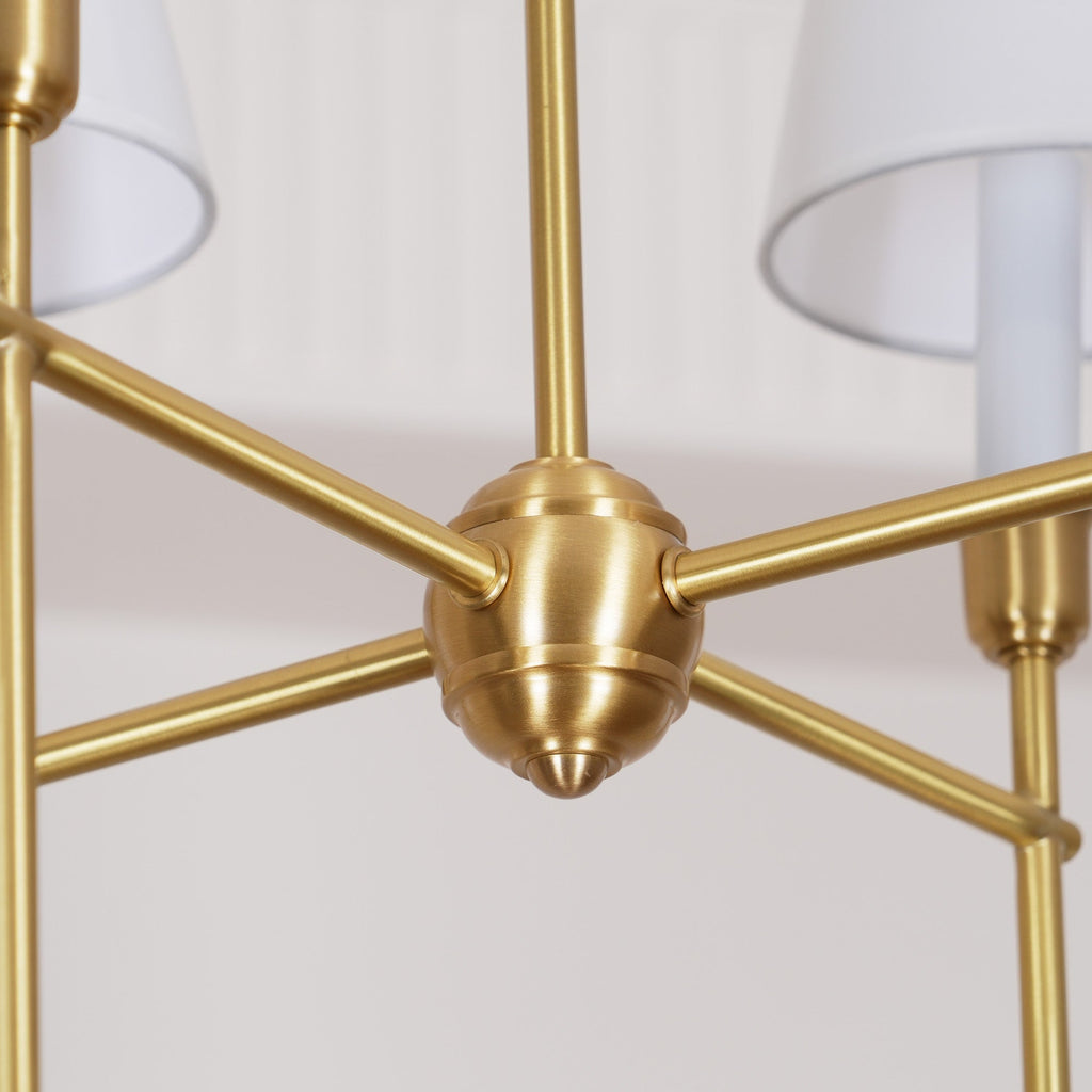 Talia Chandelier Luxury Brass Fabric | ventumra