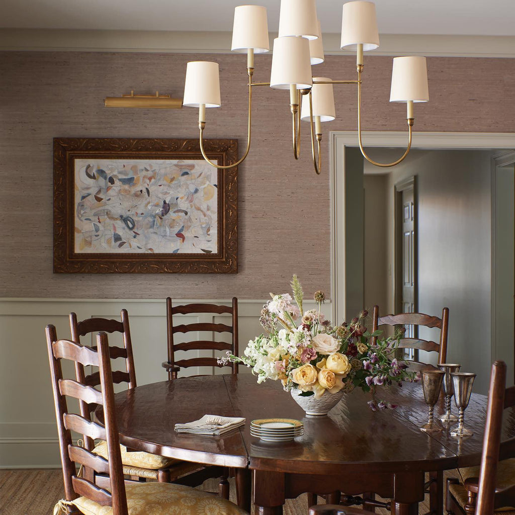 Talia Chandelier Luxury Brass Fabric | ventumra