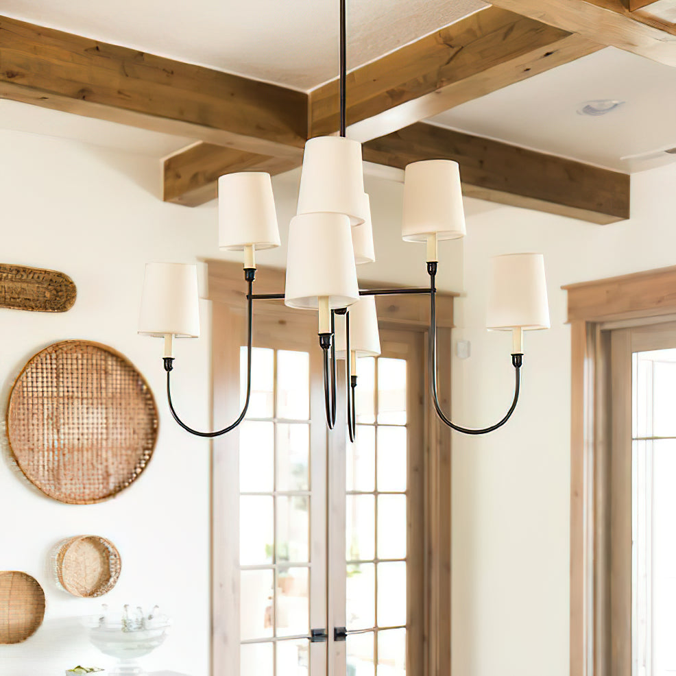 Talia Chandelier Luxury Brass Fabric | ventumra