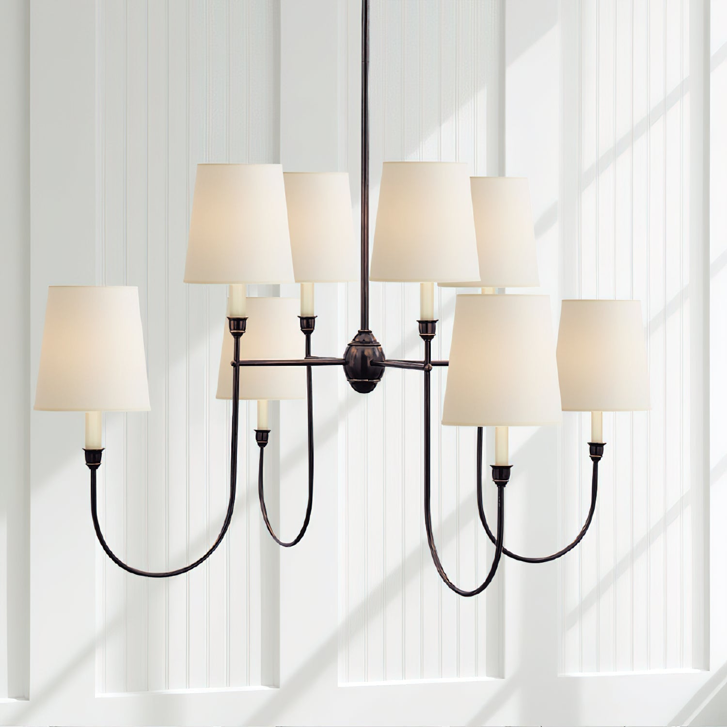 Talia Chandelier Luxury Brass Fabric | ventumra