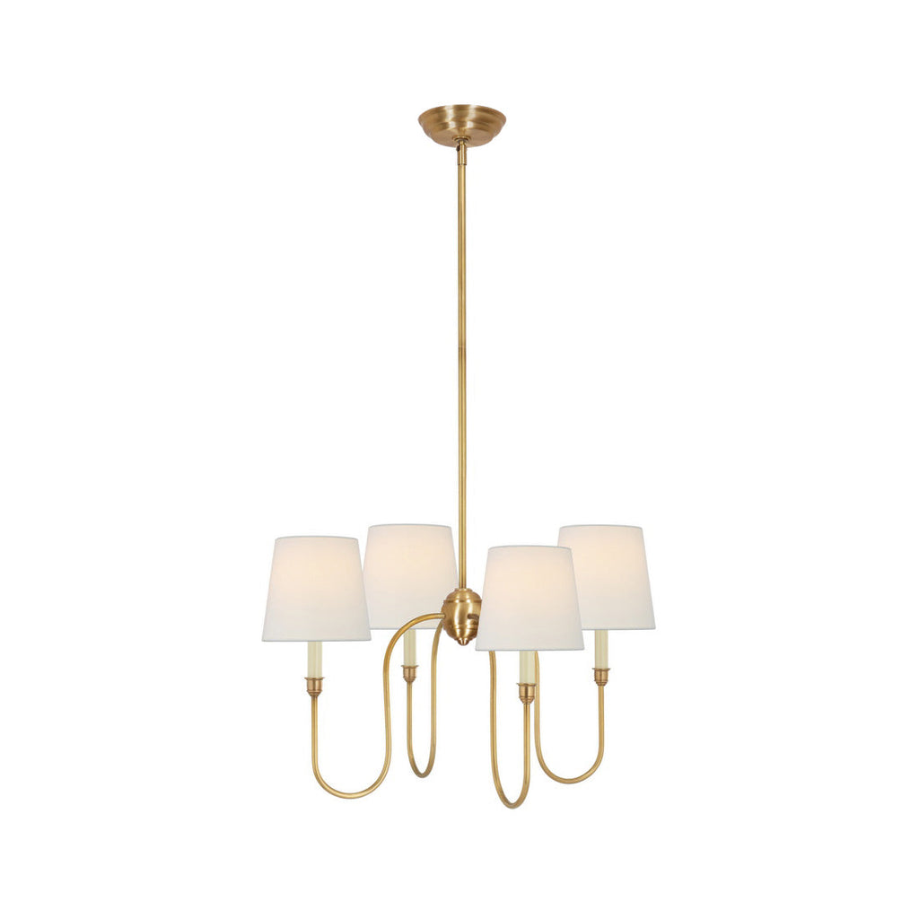 Talia Chandelier Luxury Brass Fabric | ventumra