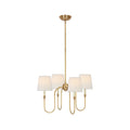 Talia Chandelier Luxury Brass Fabric | ventumra