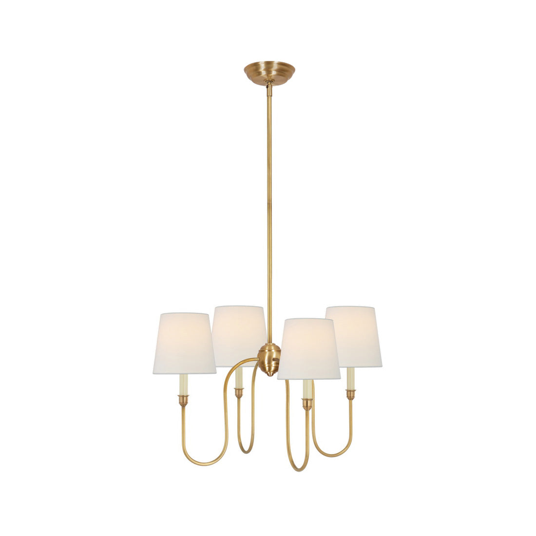 Talia Chandelier Luxury Brass Fabric | ventumra