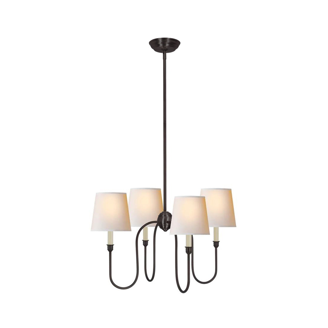 Talia Chandelier Luxury Brass Fabric | ventumra