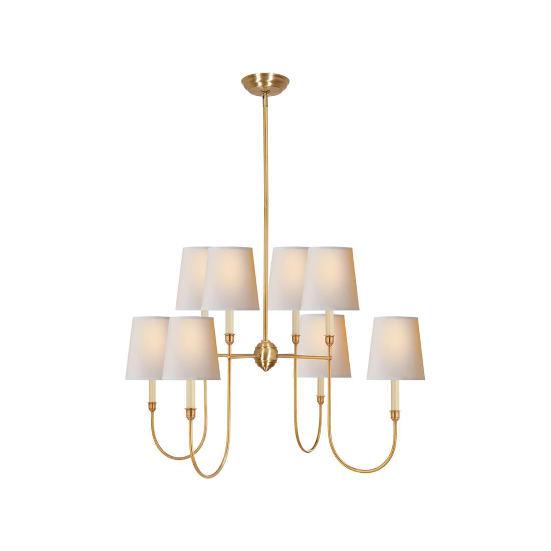 Talia Chandelier Luxury Brass Fabric | ventumra