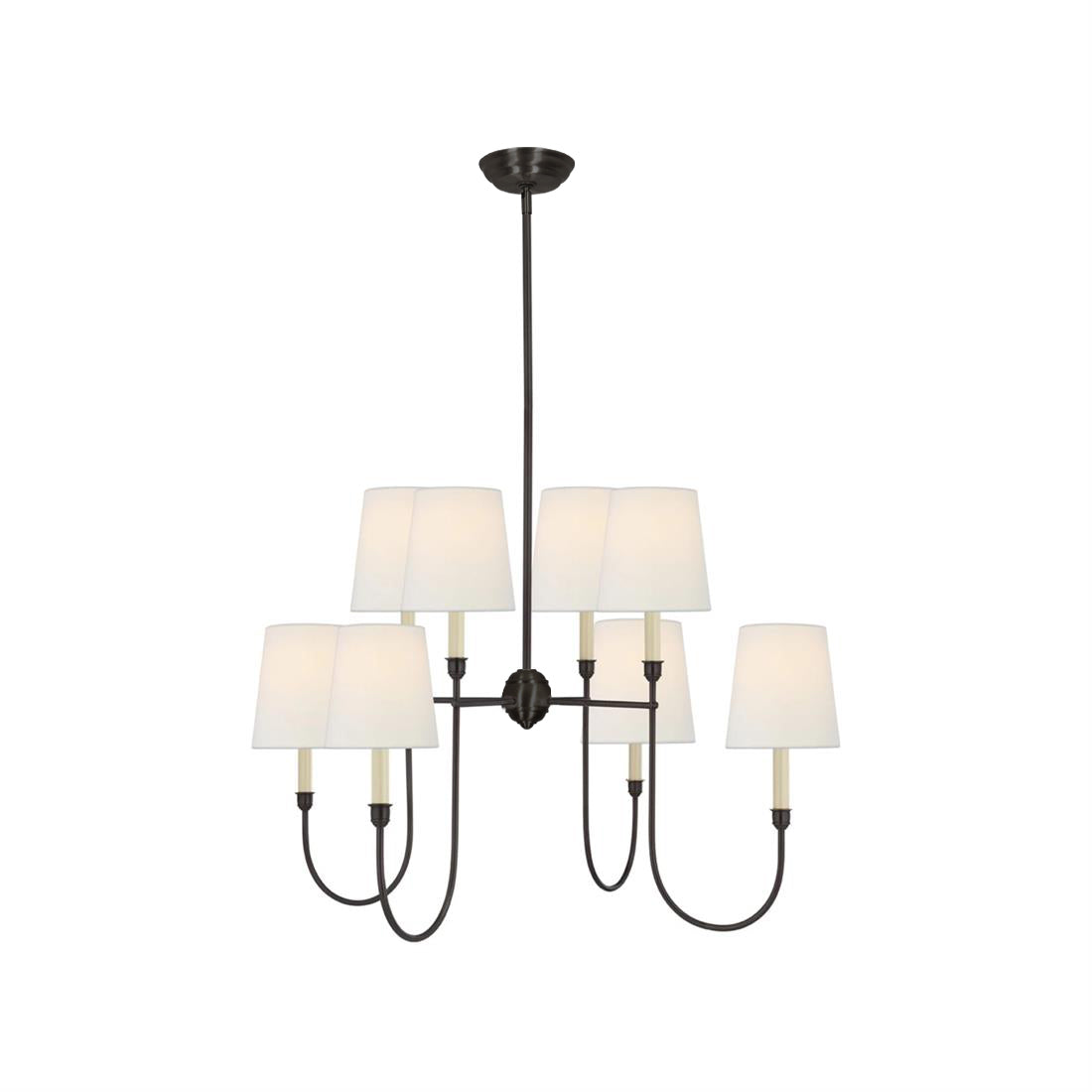 Talia Chandelier Luxury Brass Fabric | ventumra