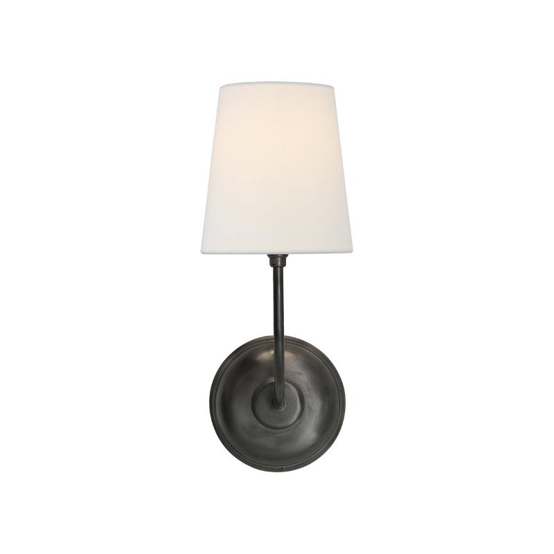 Victor Wall Lamp Black Bronze Fabric | ventumra