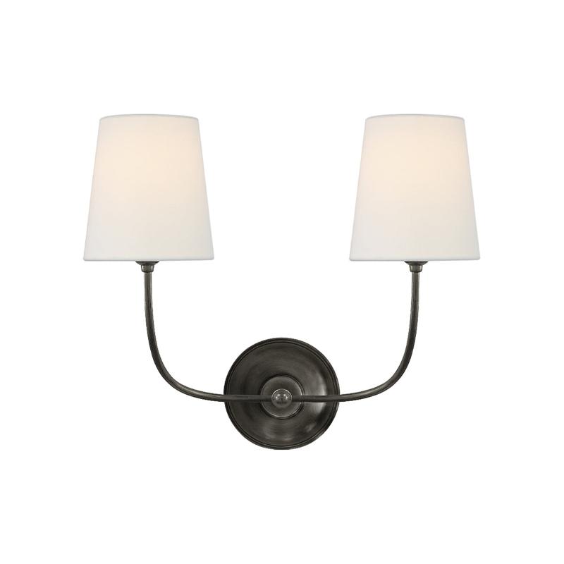 Victor Wall Lamp Black Bronze Fabric | ventumra