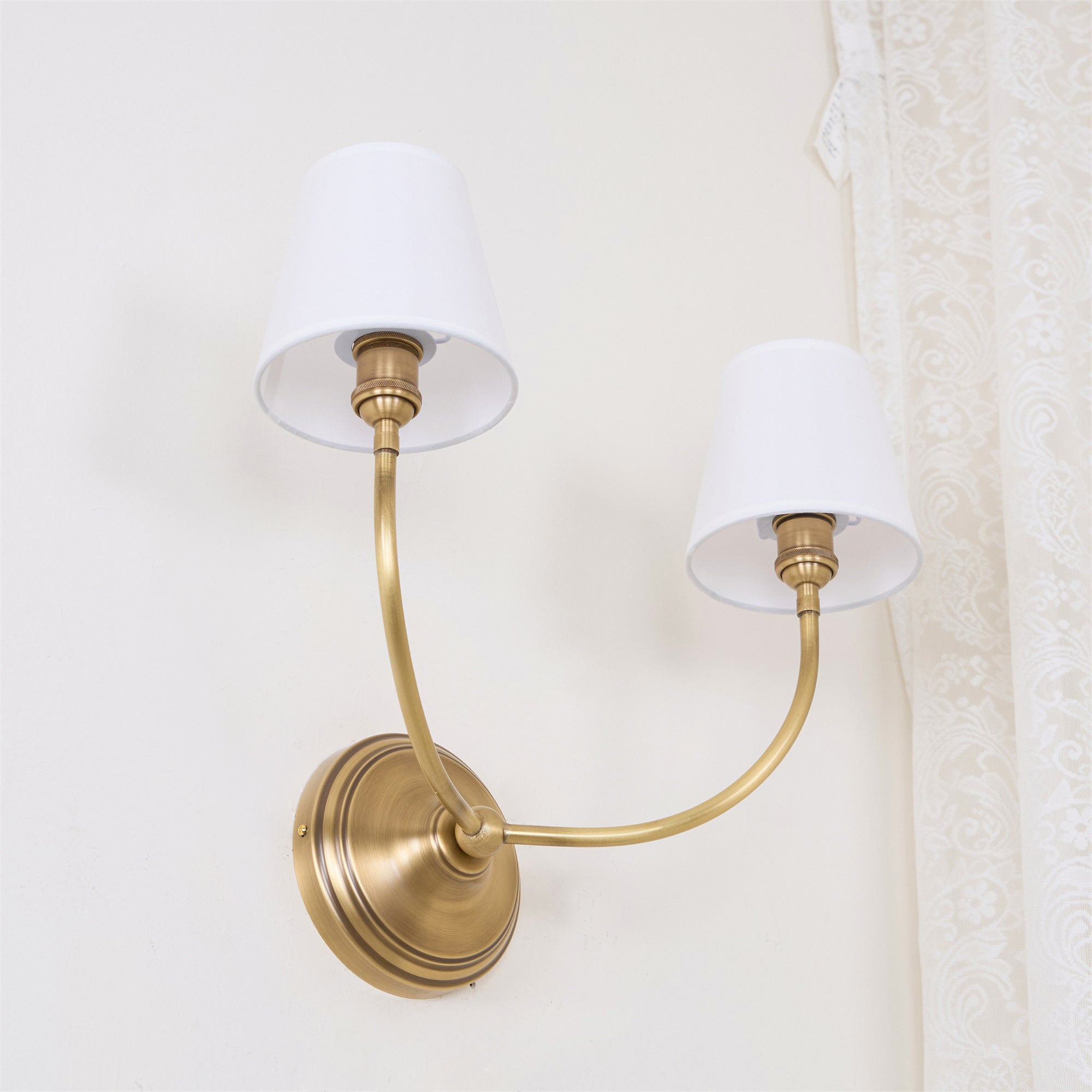 Victor Wall Lamp Black Bronze Fabric | ventumra
