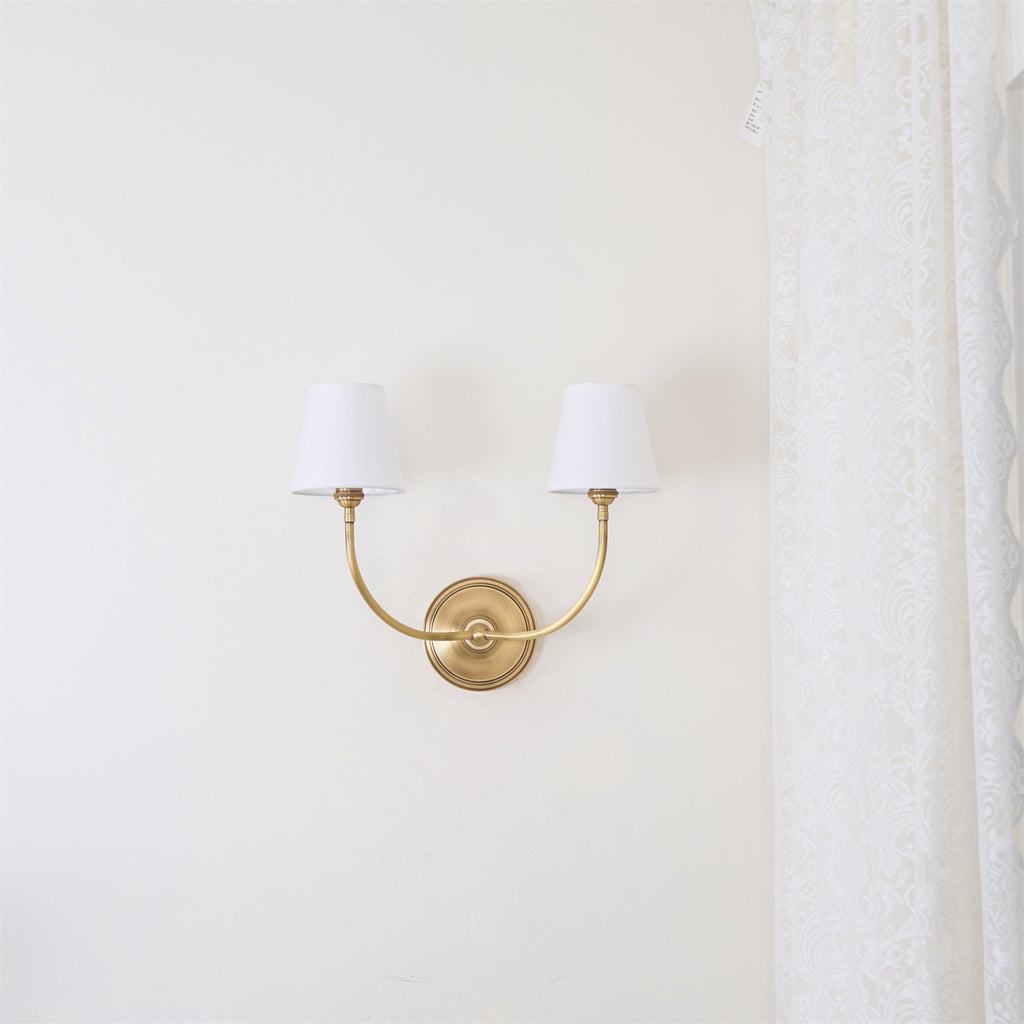 Victor Wall Lamp Black Bronze Fabric | ventumra