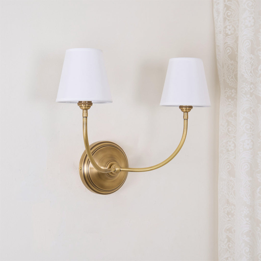 Victor Wall Lamp Black Bronze Fabric | ventumra