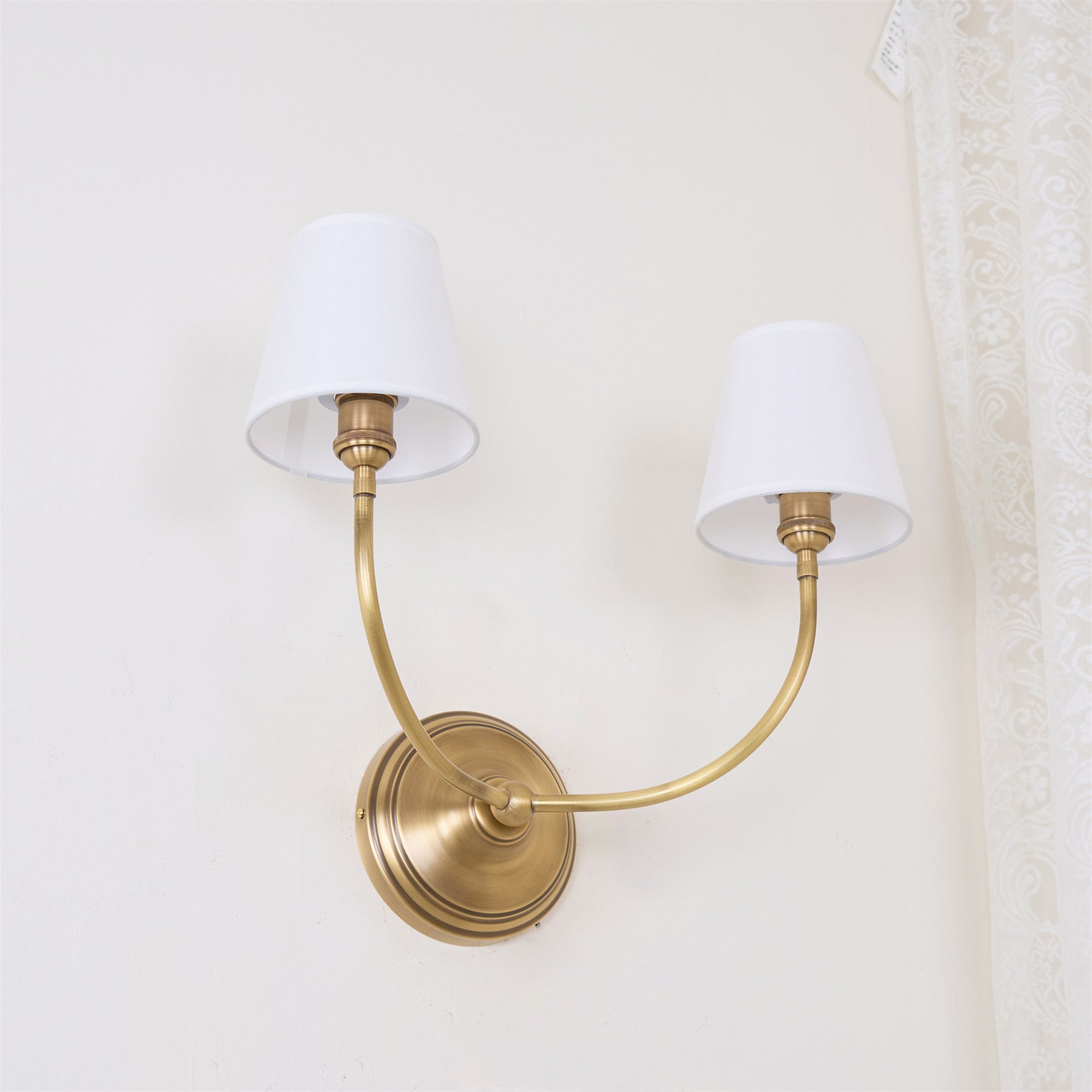 Victor Wall Lamp Black Bronze Fabric | ventumra