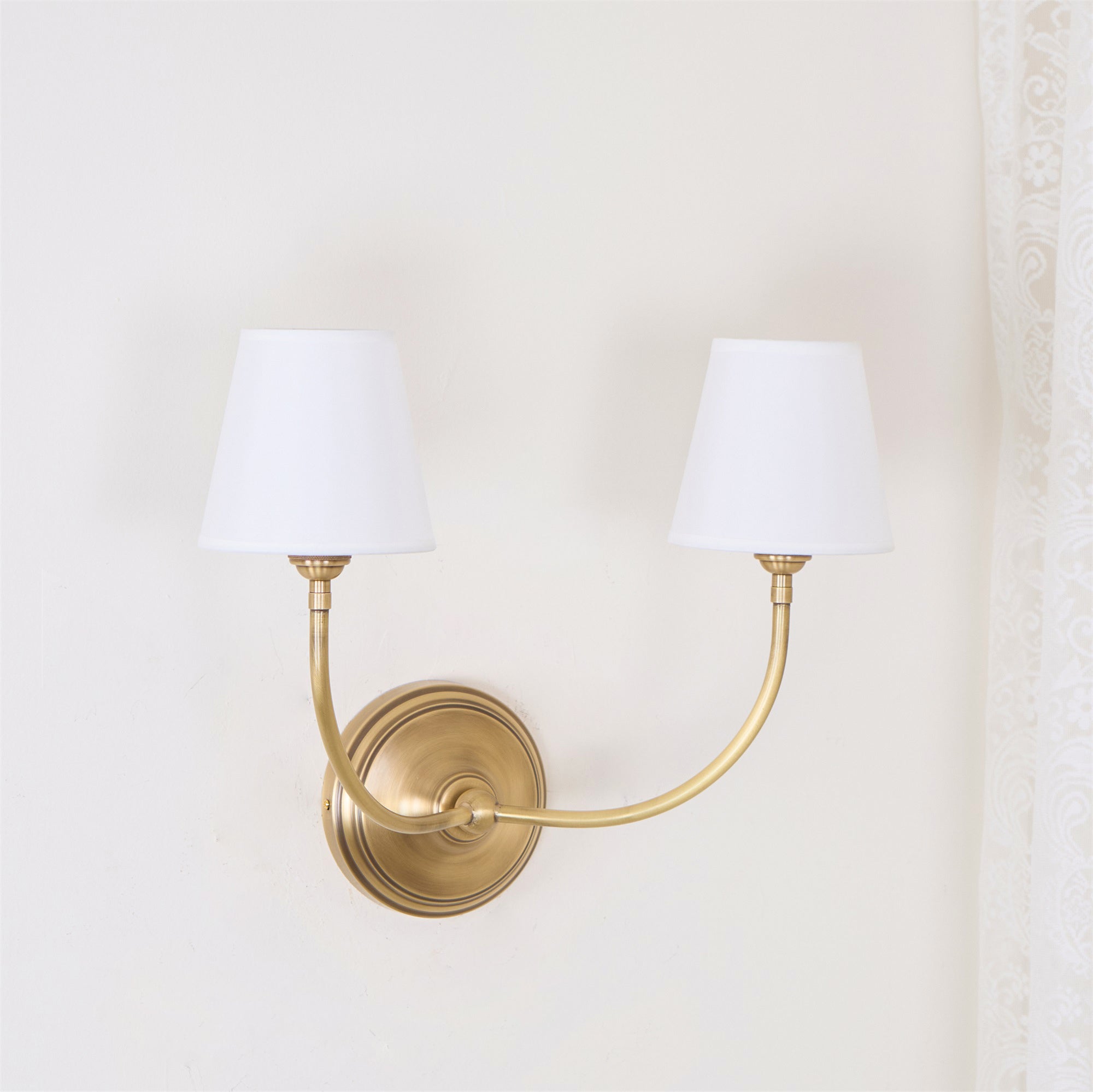 Victor Wall Lamp Black Bronze Fabric | ventumra
