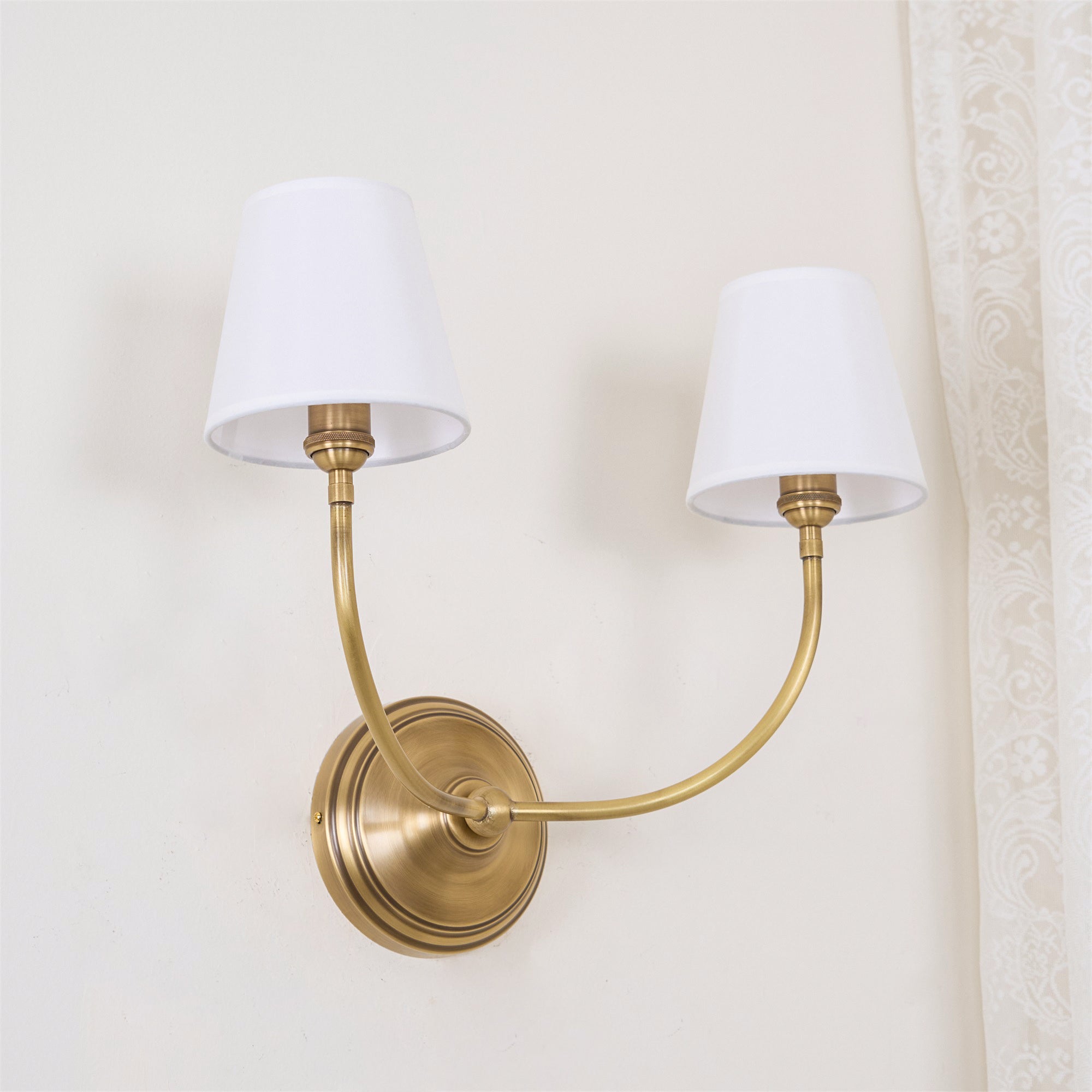 Victor Wall Lamp Black Bronze Fabric | ventumra
