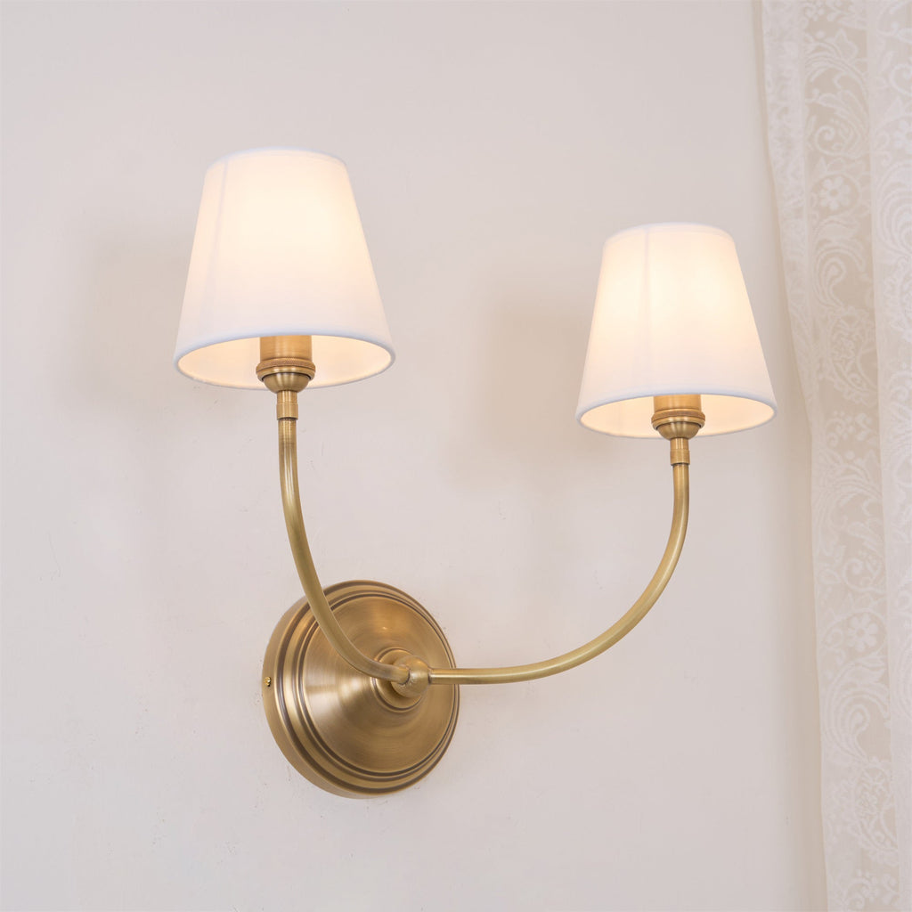 Victor Wall Lamp Black Bronze Fabric | ventumra