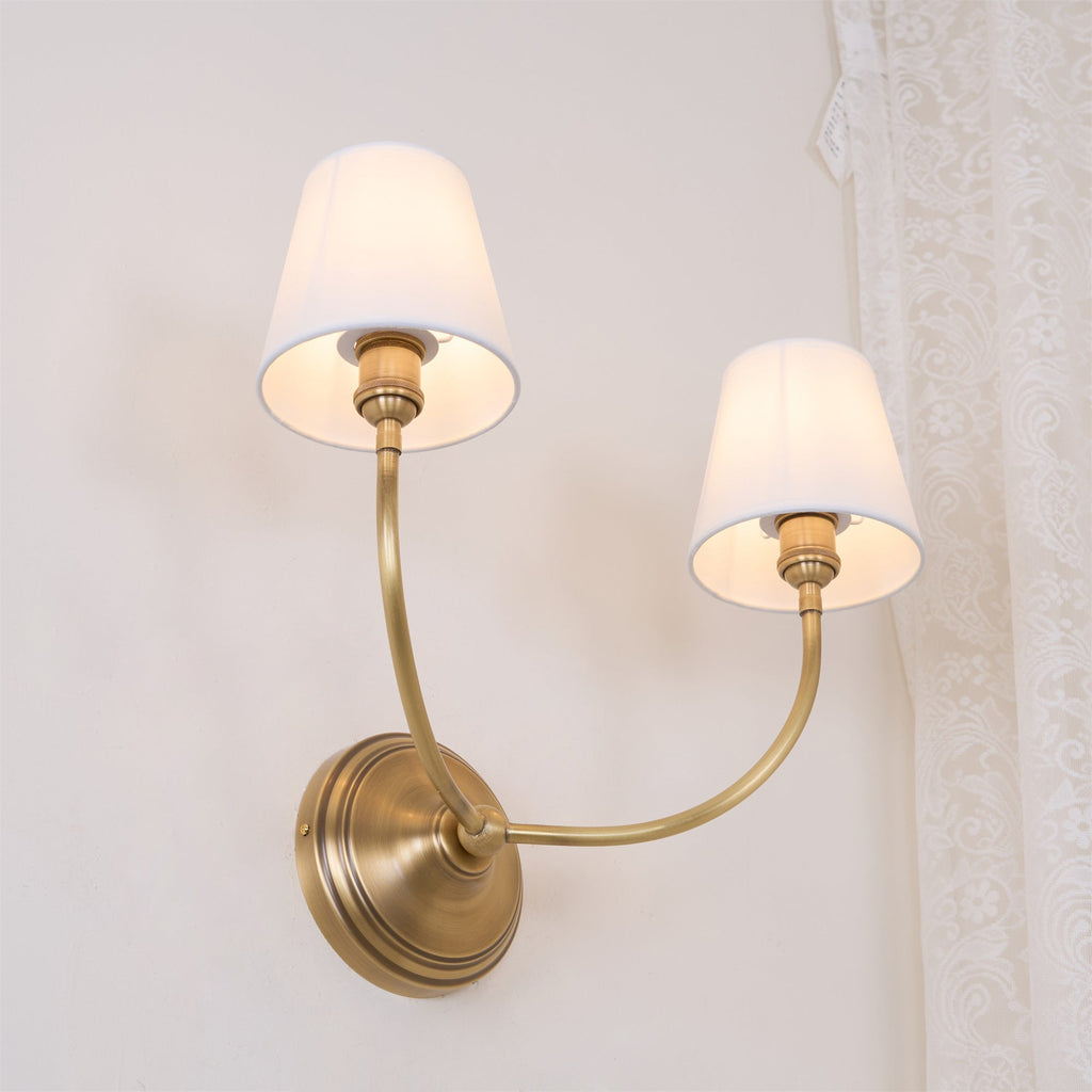 Victor Wall Lamp Black Bronze Fabric | ventumra