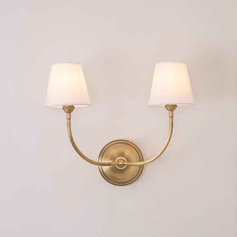 Victor Wall Lamp Black Bronze Fabric | ventumra