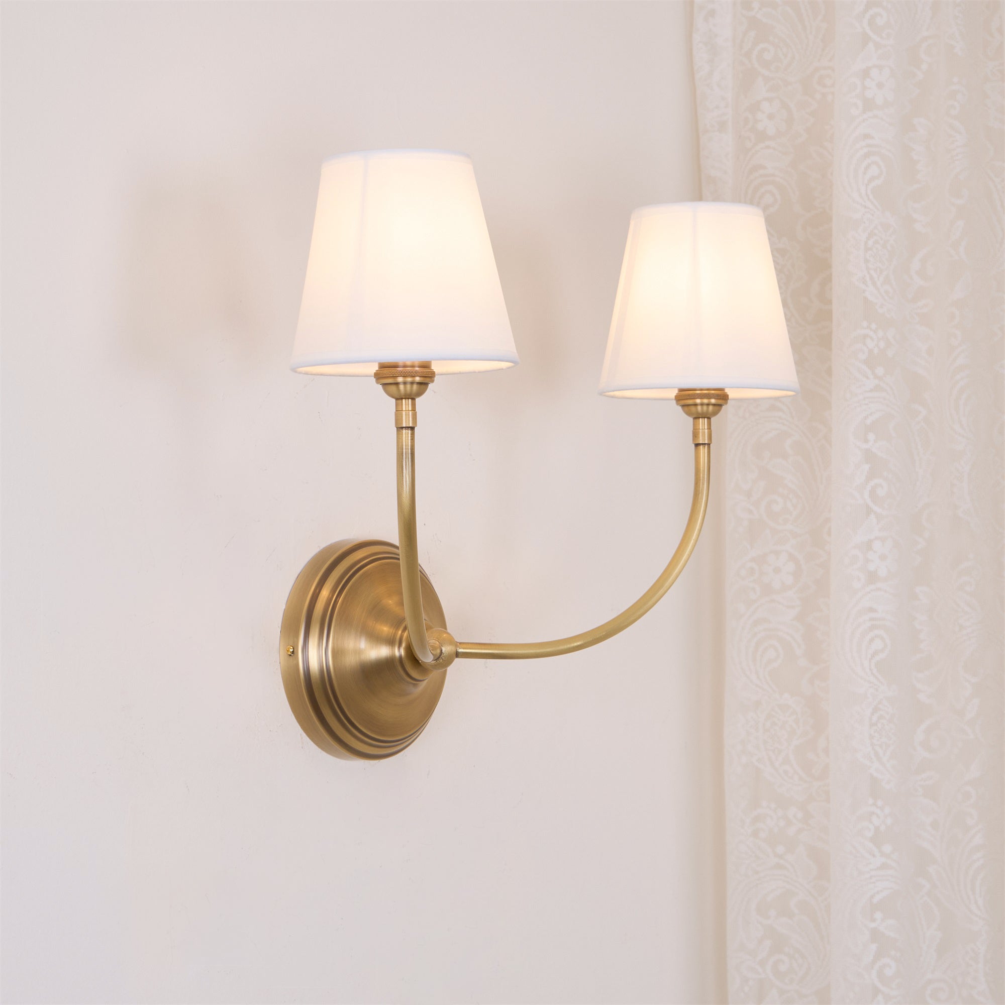 Victor Wall Lamp Black Bronze Fabric | ventumra