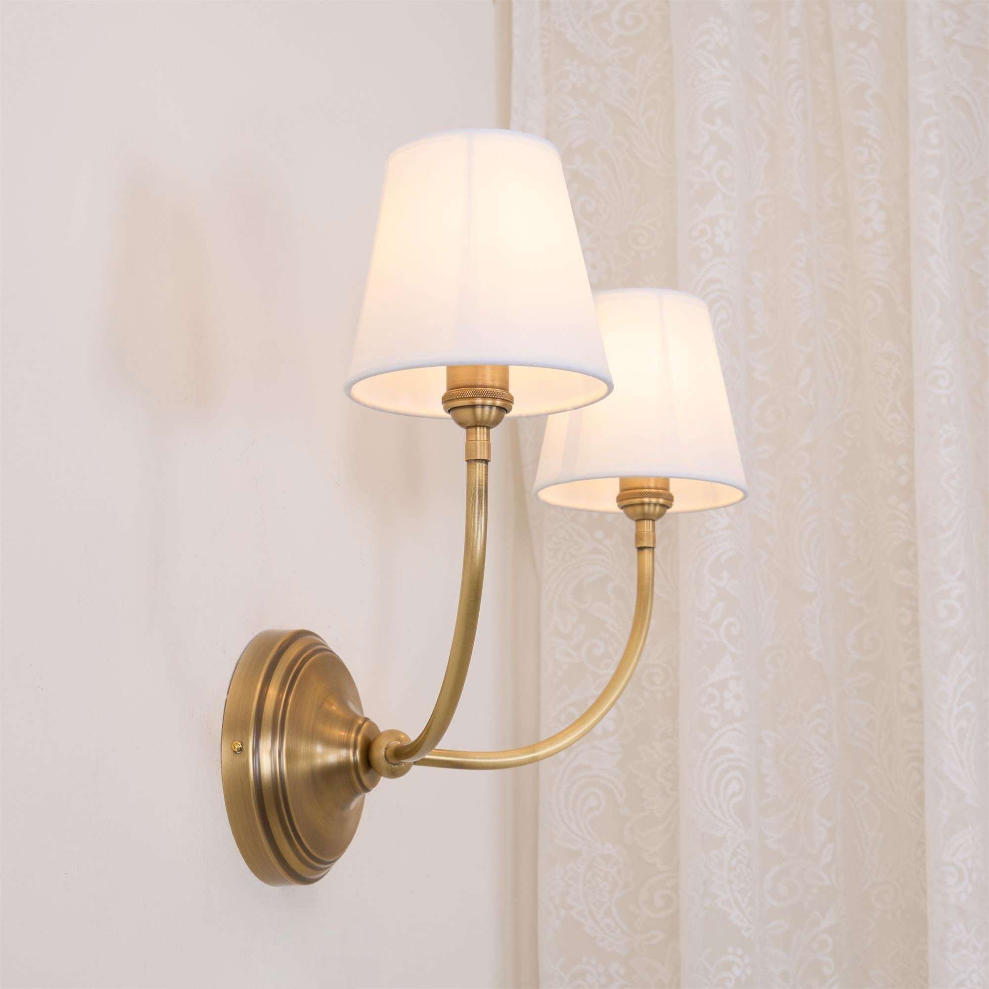 Victor Wall Lamp Black Bronze Fabric | ventumra
