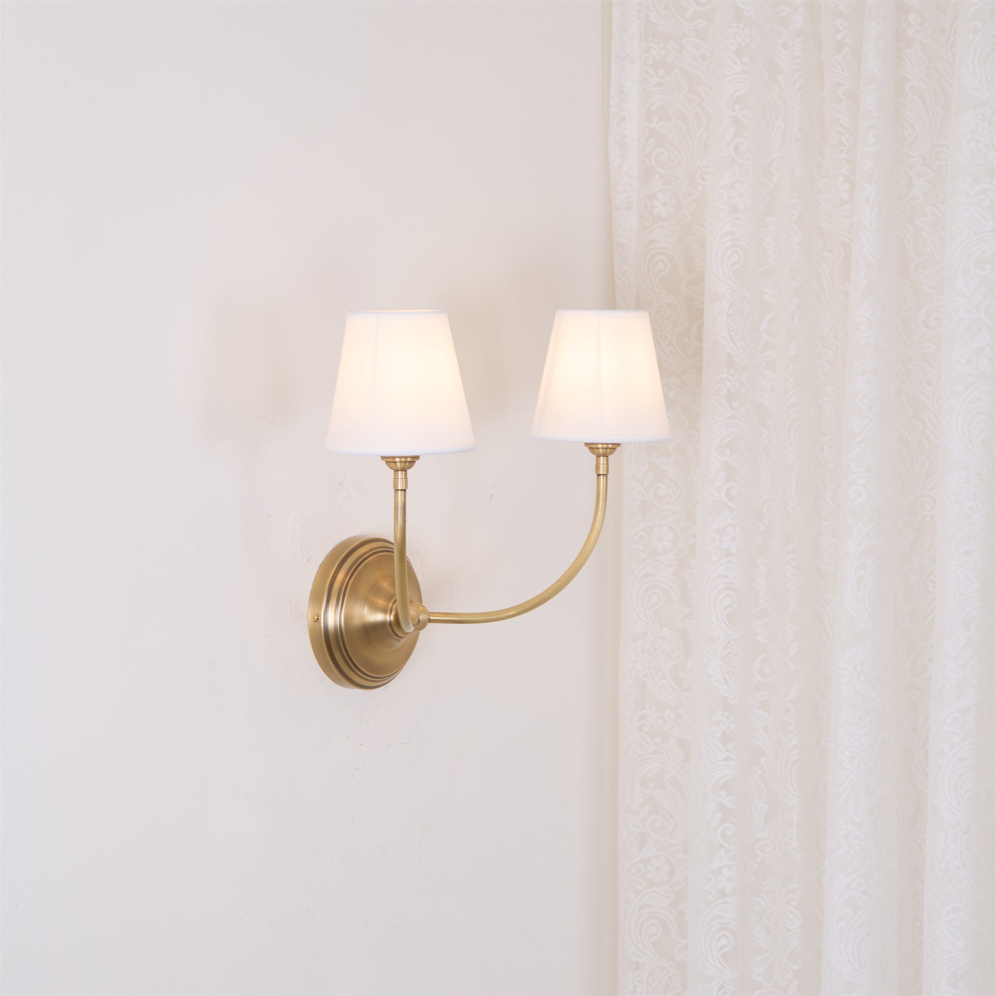 Victor Wall Lamp Black Bronze Fabric | ventumra