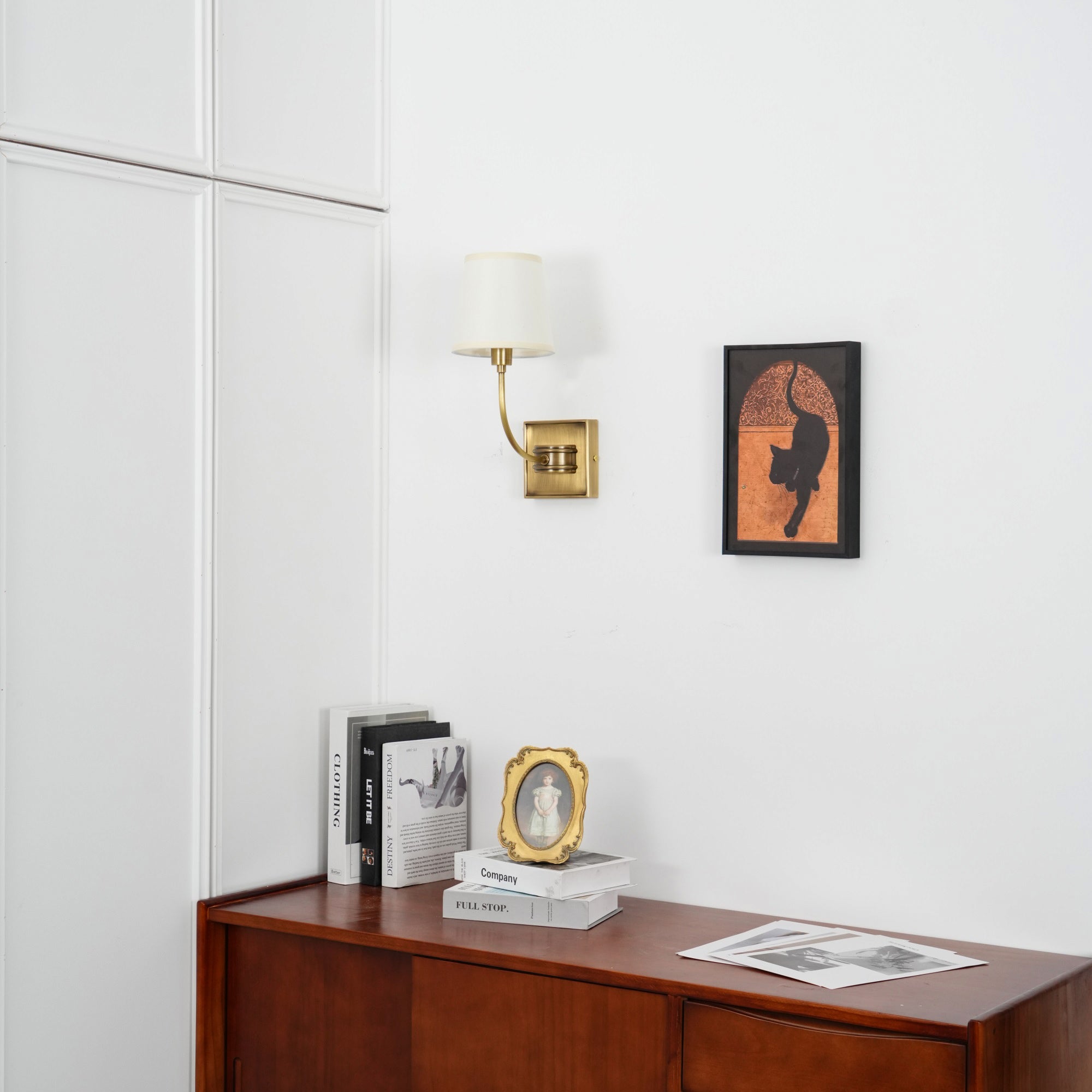 Victor Wall Lamp Black Bronze Fabric | ventumra