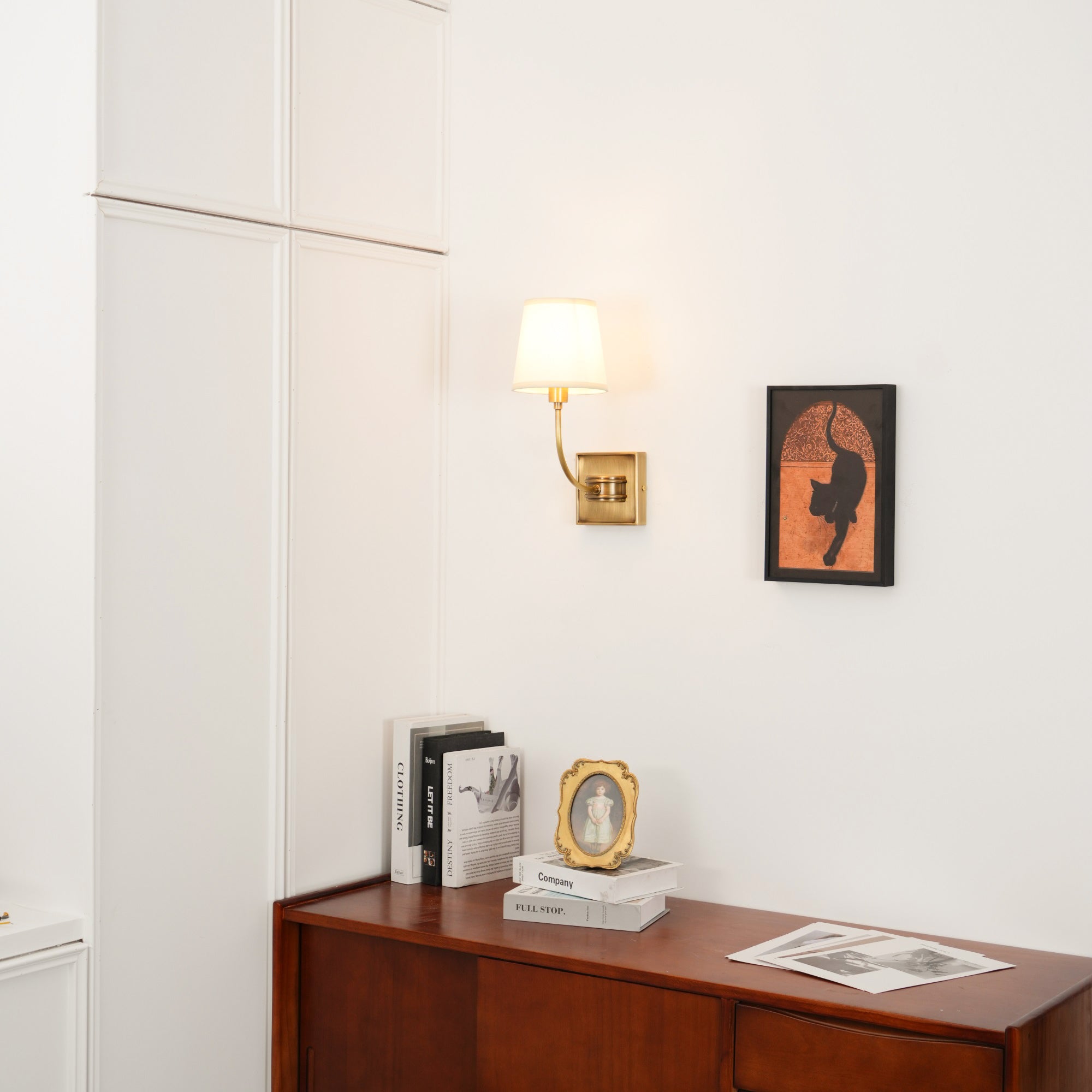 Victor Wall Lamp Black Bronze Fabric | ventumra
