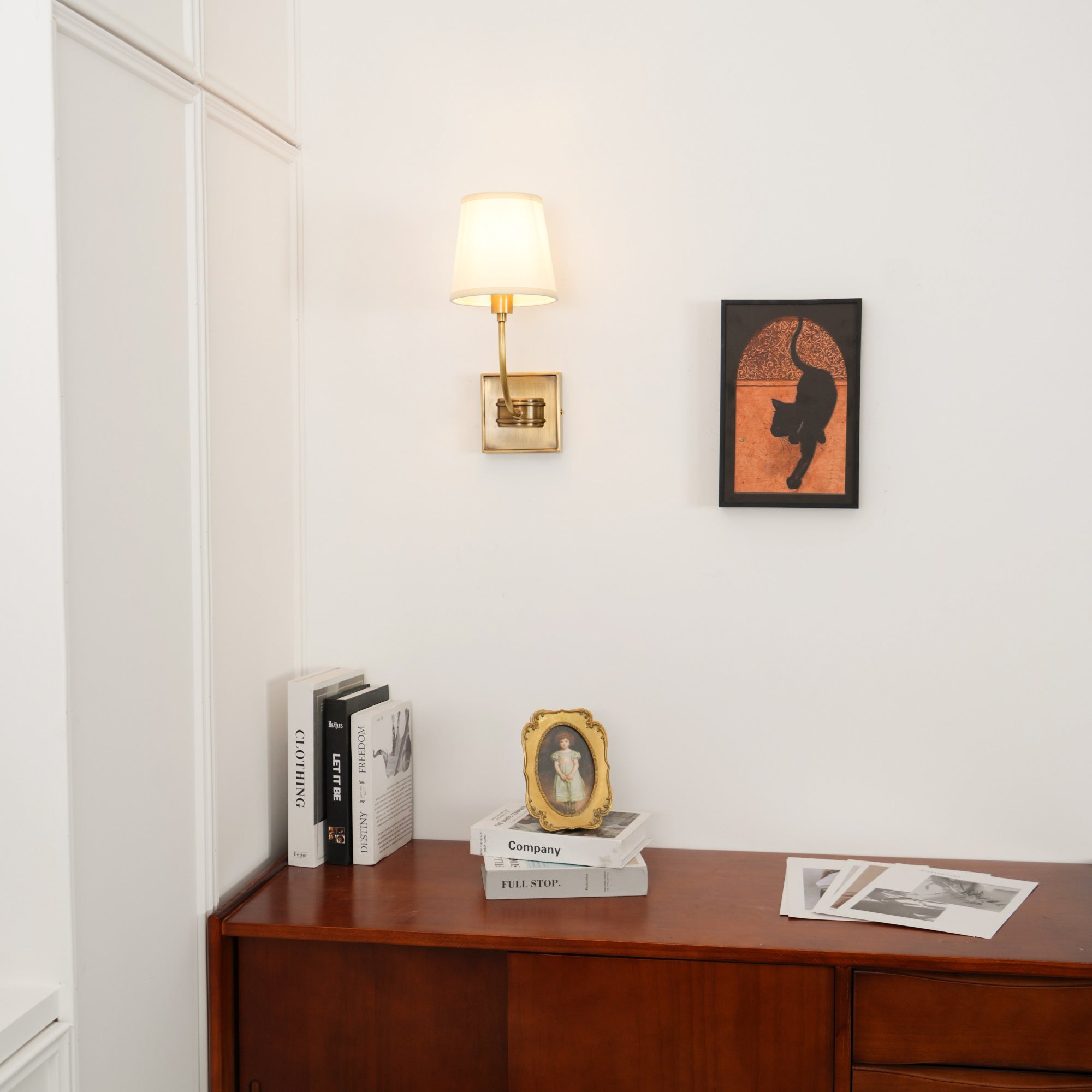 Victor Wall Lamp Black Bronze Fabric | ventumra