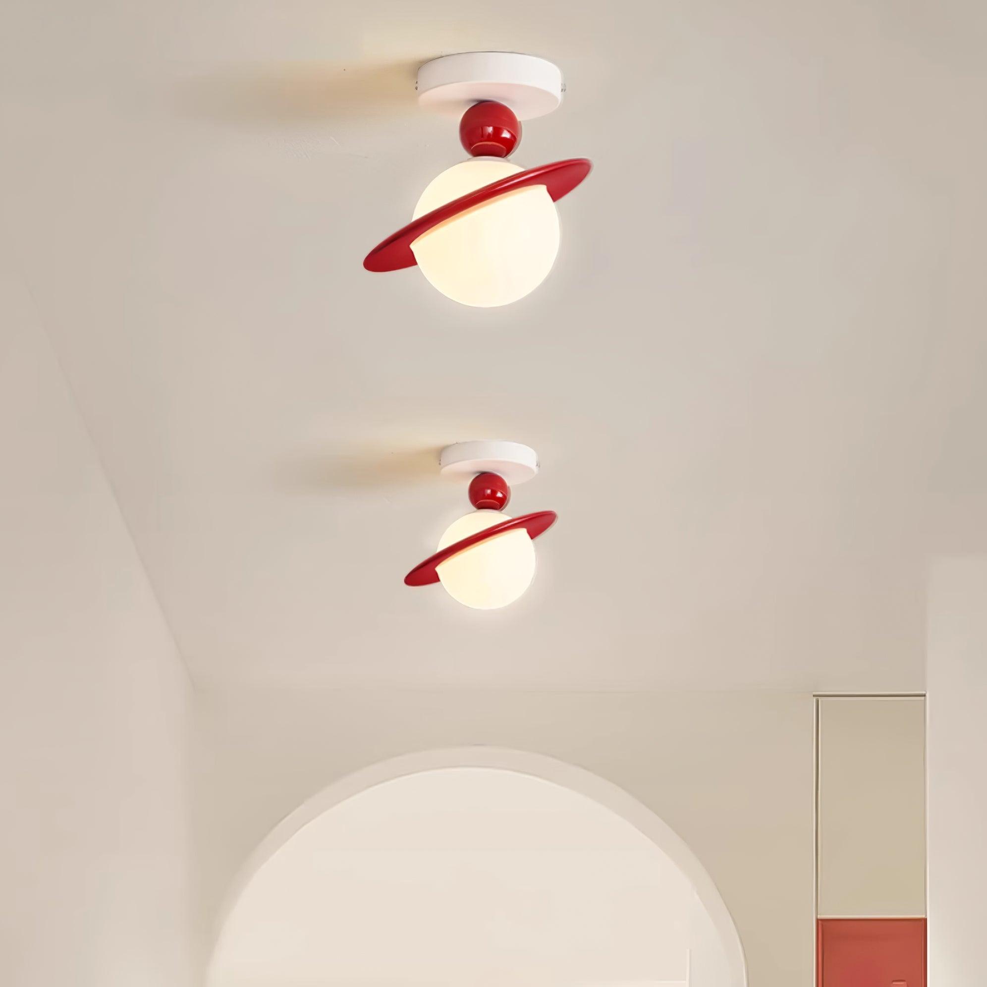 Pivoro Red and White Ceiling Light | ventumra