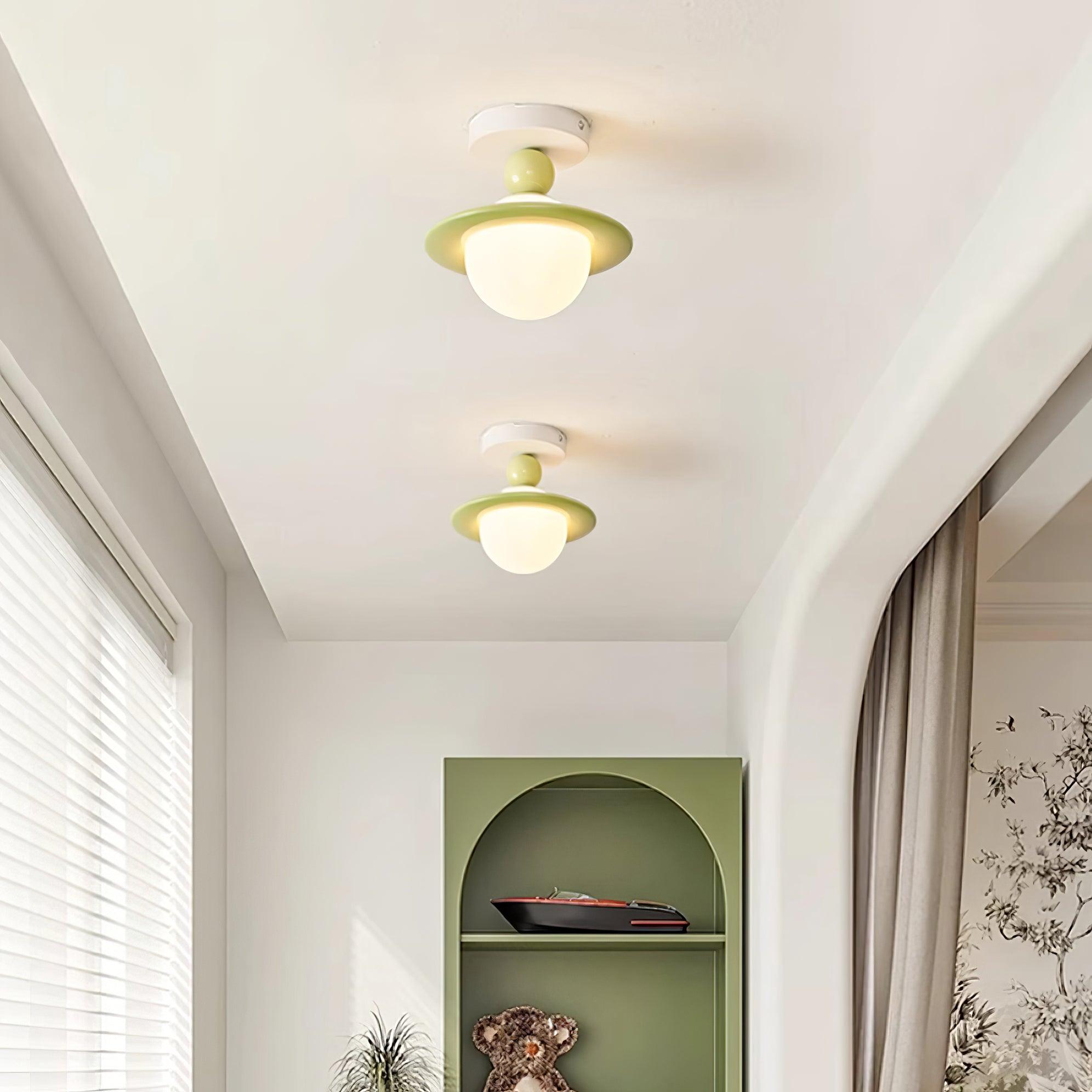 Pivoro Red and White Ceiling Light | ventumra
