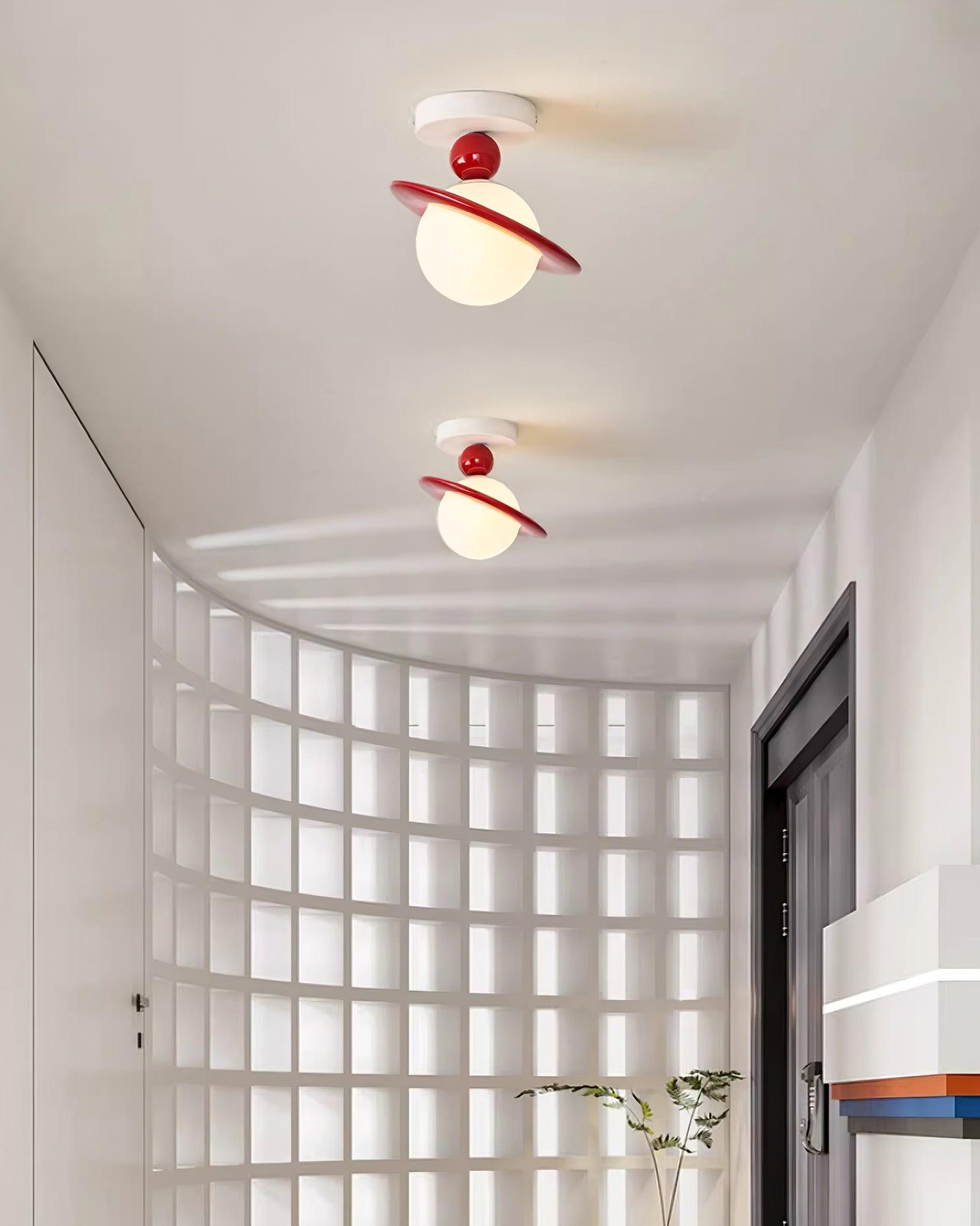 Pivoro Red and White Ceiling Light | ventumra