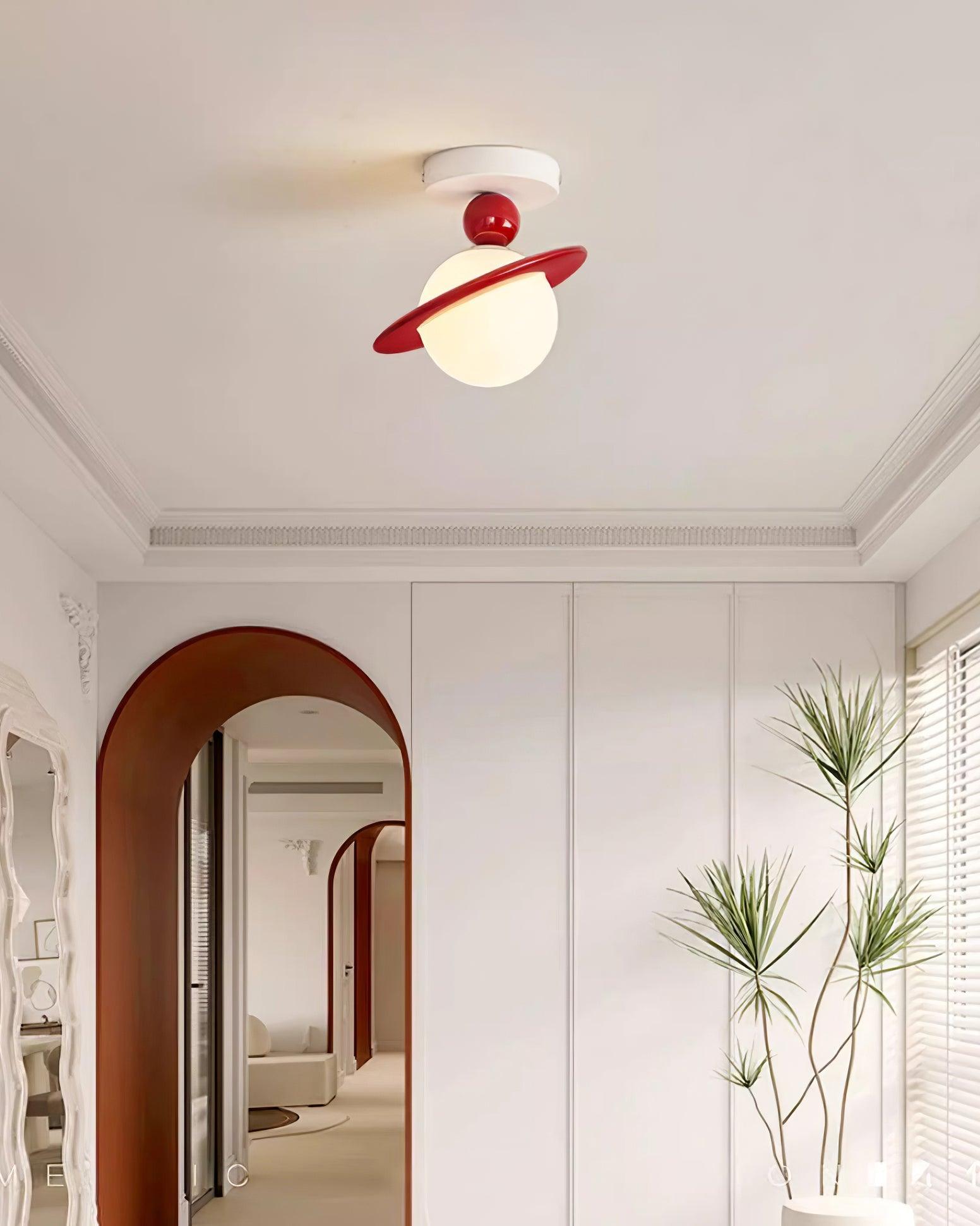 Pivoro Red and White Ceiling Light | ventumra