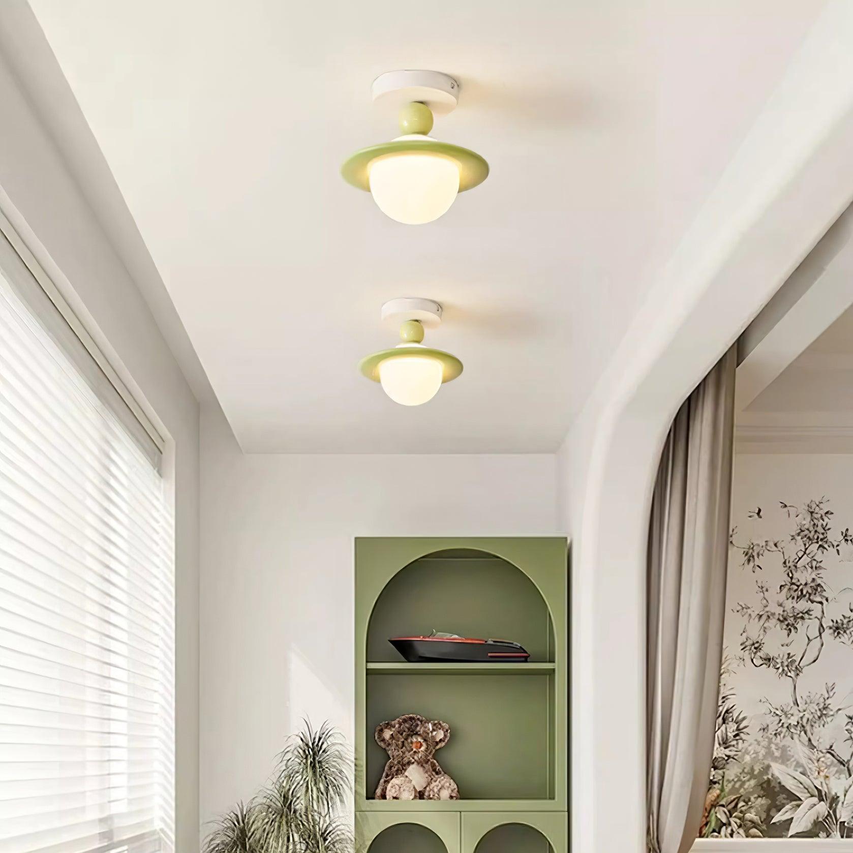 Pivoro Red and White Ceiling Light | ventumra