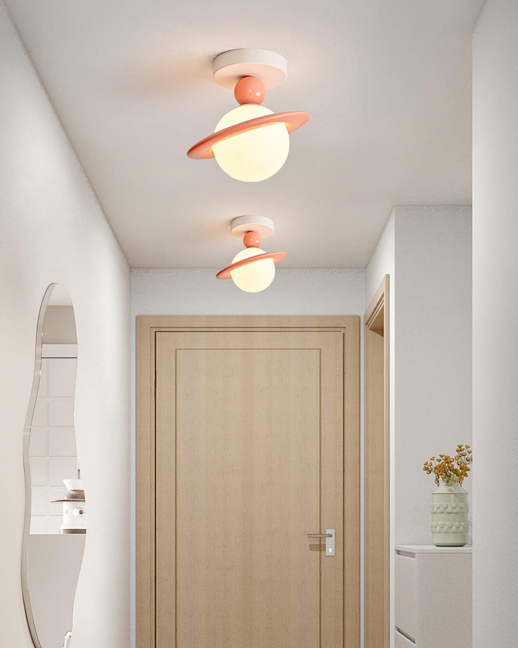 Pivoro Red and White Ceiling Light | ventumra