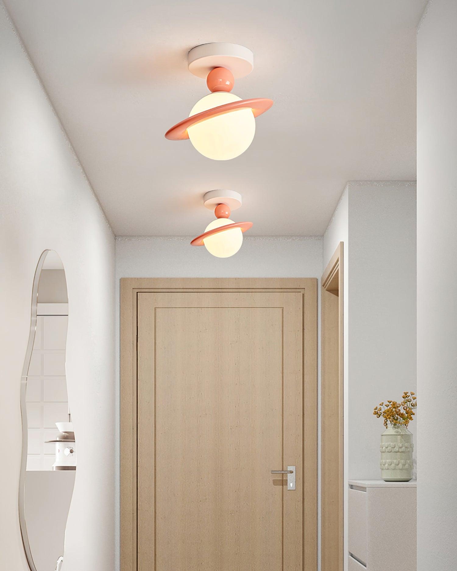 Pivoro Red and White Ceiling Light | ventumra