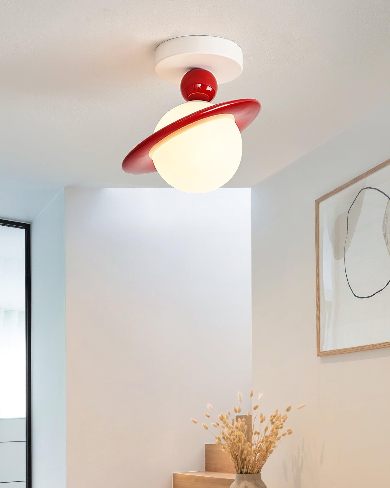 Pivoro Red and White Ceiling Light | ventumra