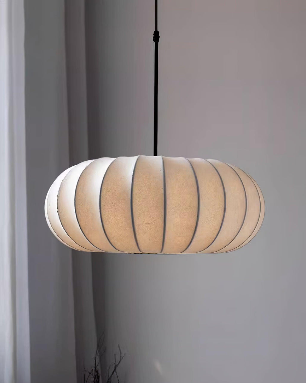 Kirei Silk Pendant Light in Minimalist Wabi-Sabi Style