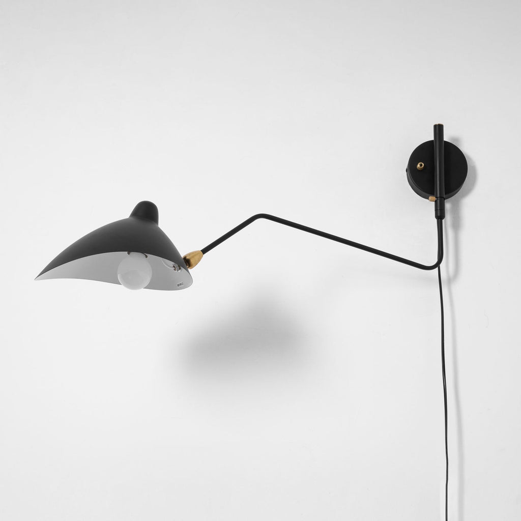 Adjustable Long Arm Metal Wall Sconce with Rotating Shade | Ventumra