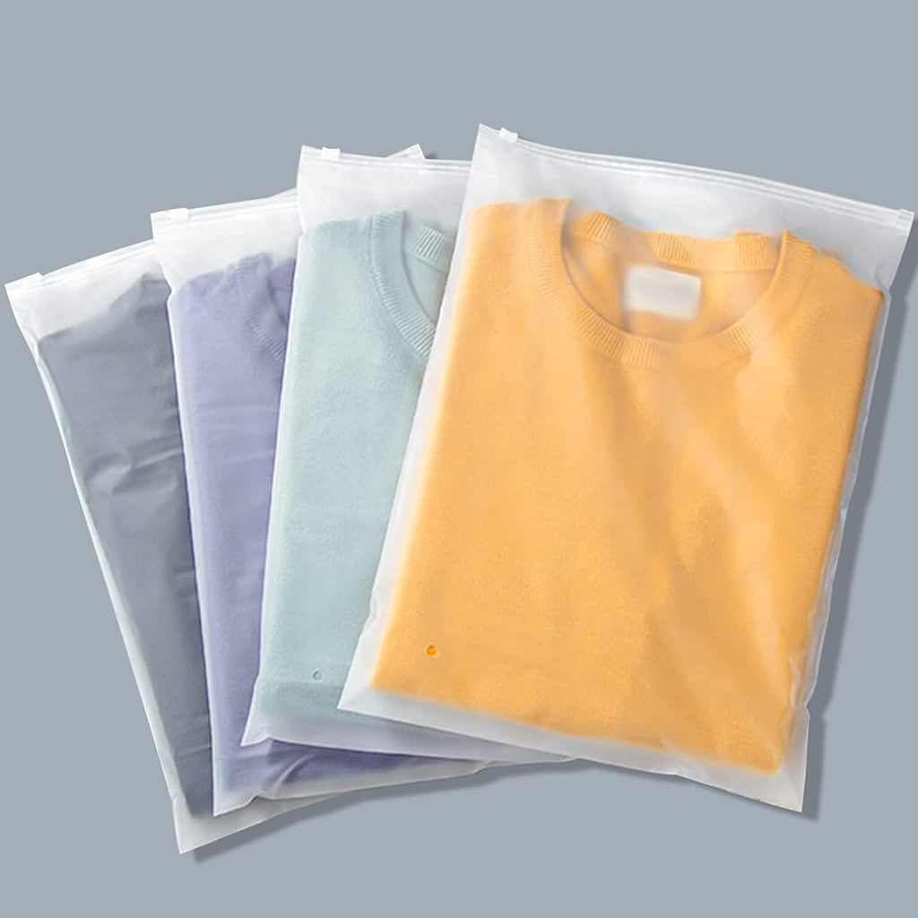 20-Pack Frosted EVA Zip Storage Bags With Ventilation Holes For Clothes And Accessories | Ventumra