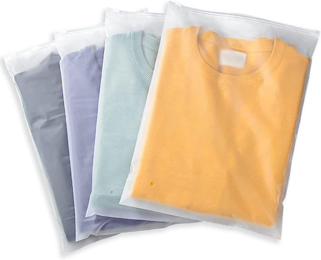 20-Pack Frosted EVA Zip Storage Bags With Ventilation Holes For Clothes And Accessories | Ventumra