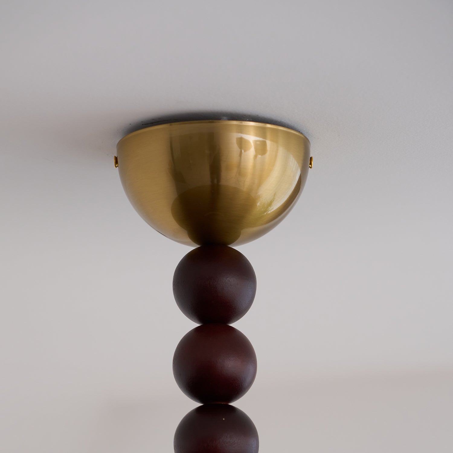 Muto Ceiling Light Walnut Color & White Imitation Alabaster | ventumra