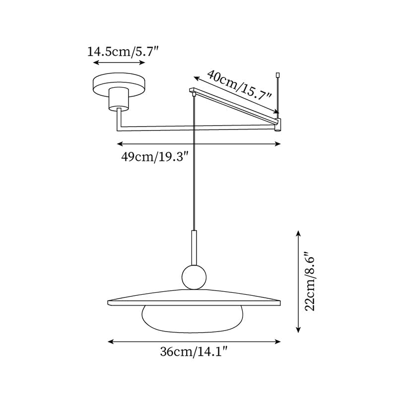 Avione Adjustable Pendant Light | ventumra