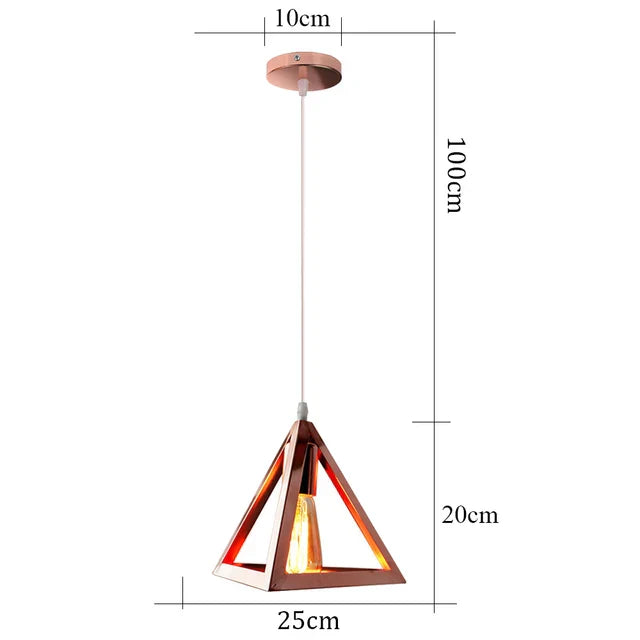 FerraVane Vintage Iron Pendant Lamp For Living Spaces