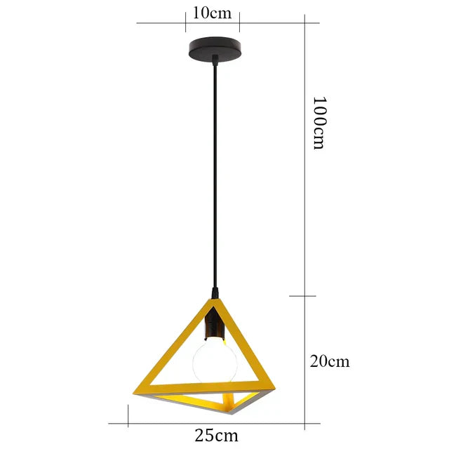 FerraVane Vintage Iron Pendant Lamp For Living Spaces