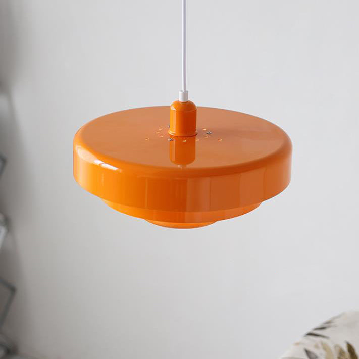Ardena Nordic Layered Pendant Light in Green and Orange