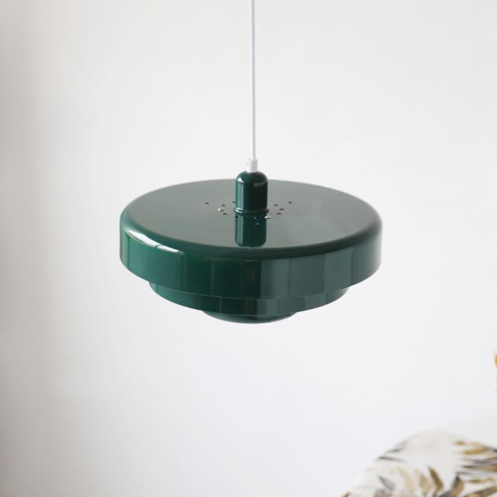 Ardena Nordic Layered Pendant Light in Green and Orange
