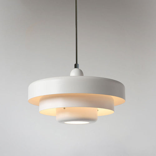 Ardena Nordic Layered Pendant Light in Green and Orange