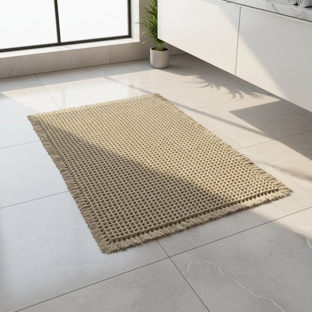 NexaStep Quick-Dry Bath Mat — Ultra-Absorbent Waffle Surface