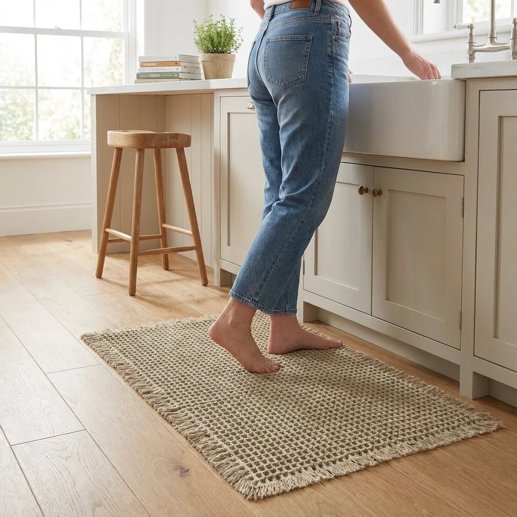 NexaStep Quick-Dry Bath Mat — Ultra-Absorbent Waffle Surface