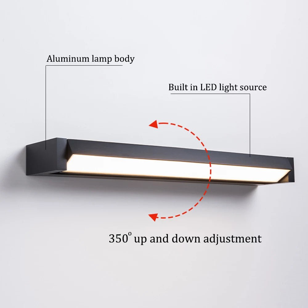 Lampada da parete per esterni AquaGrove Lux LED — Testa della lampada impermeabile regolabile