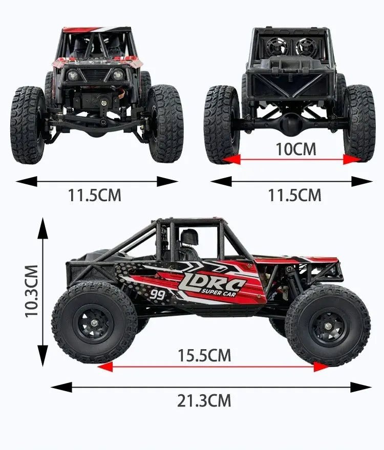 DriftNova 1:18 4WD Auto RC fuoristrada — Struttura ad altissima velocità